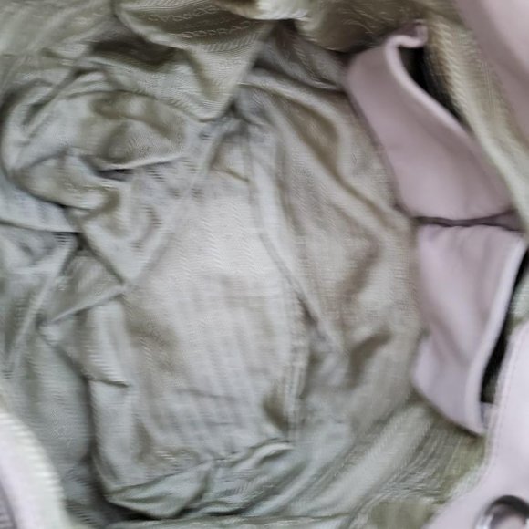 Prada nappa leather hobo bag beige peach ivory Pink double handle Tote tie dyed - Picture 12 of 16